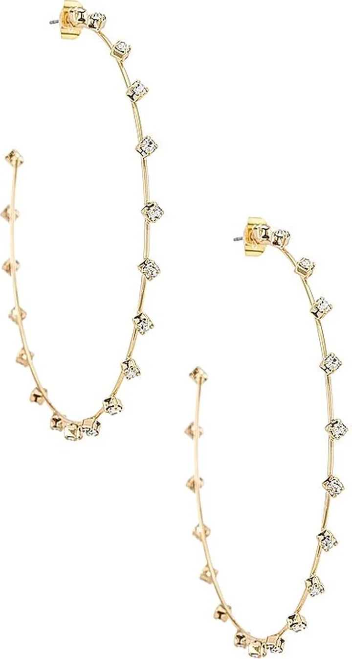 Rhinestone Hoop Earrings