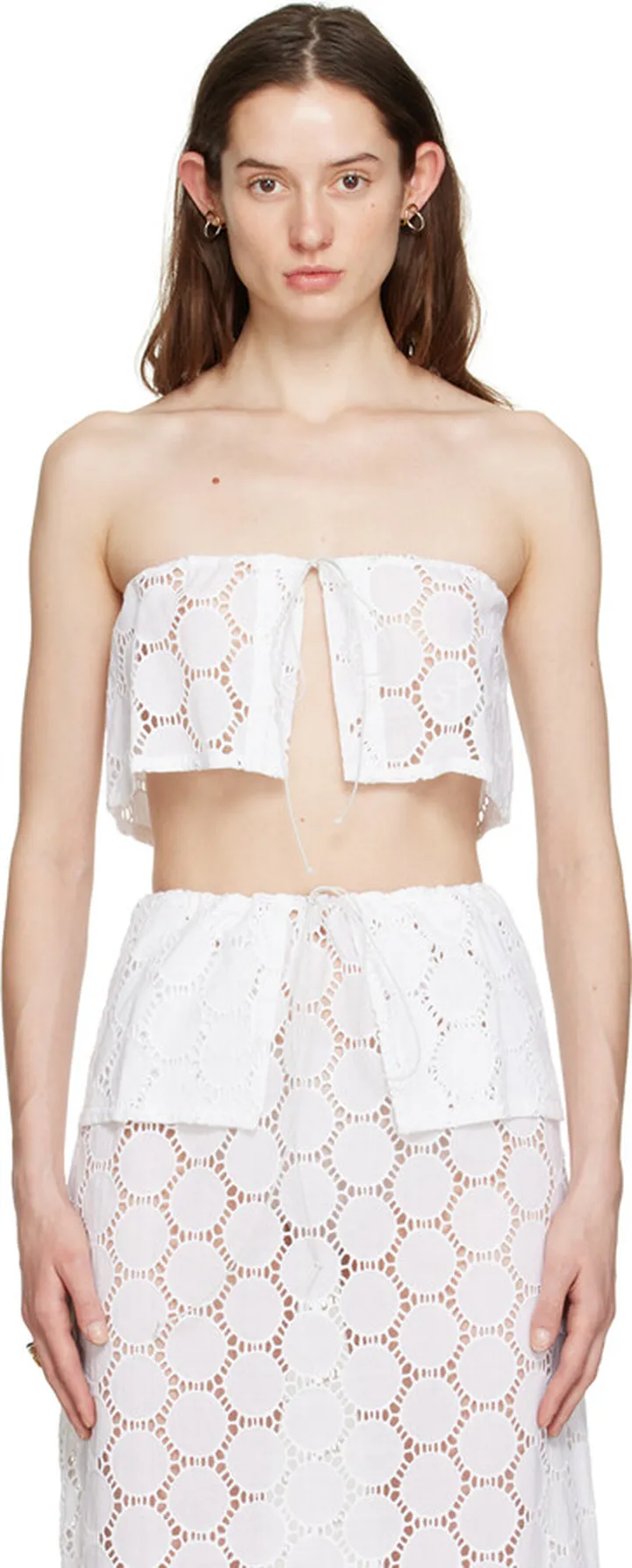 Saks Potts White Celia Camisole