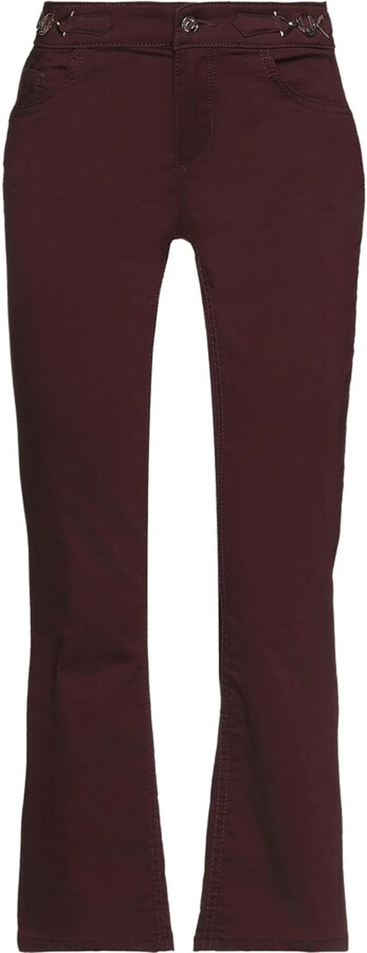 Cropped Pants Burgundy