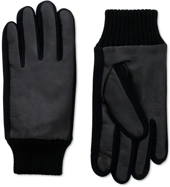 Calvin Klein Men's Mix-Media Gloves