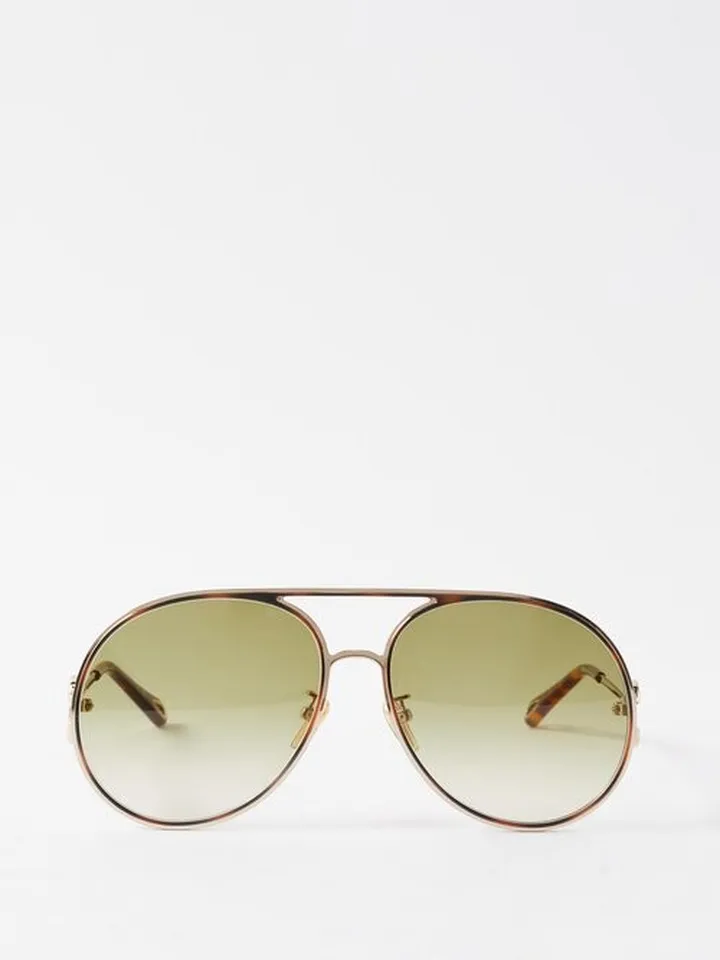 Austine Aviator Metal Sunglasses