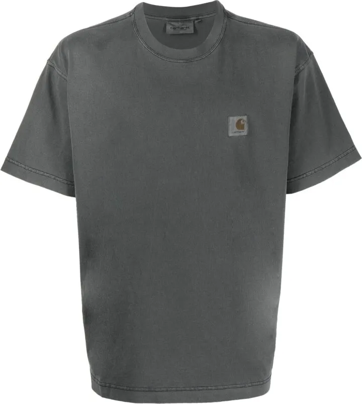 logo-patch cotton T-shirt