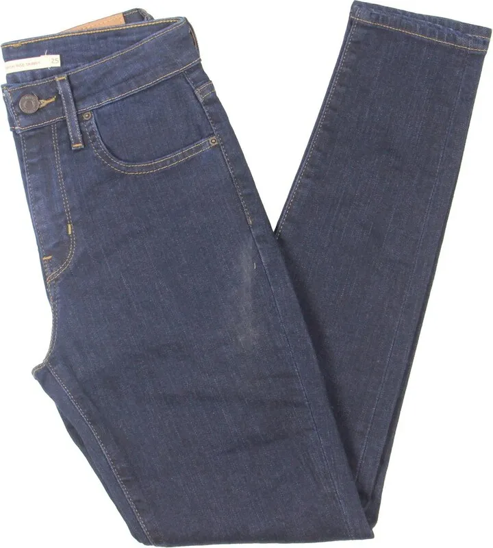 Womens Low Rise Five Pocket Slim Bootcut Jeans