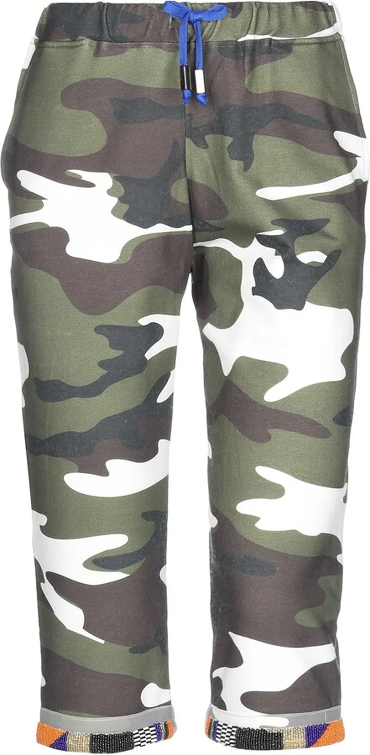 Cropped Pants Military Green