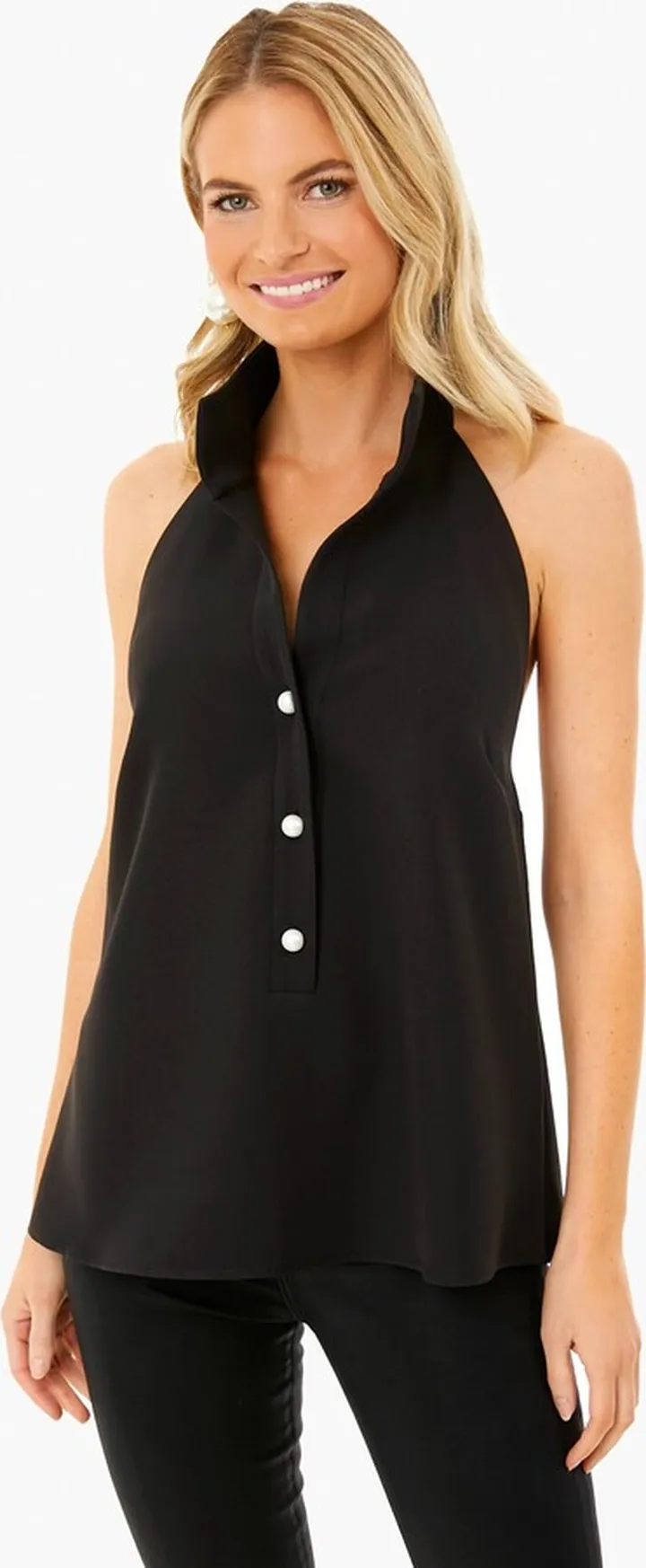 Black Jagger Halter Top