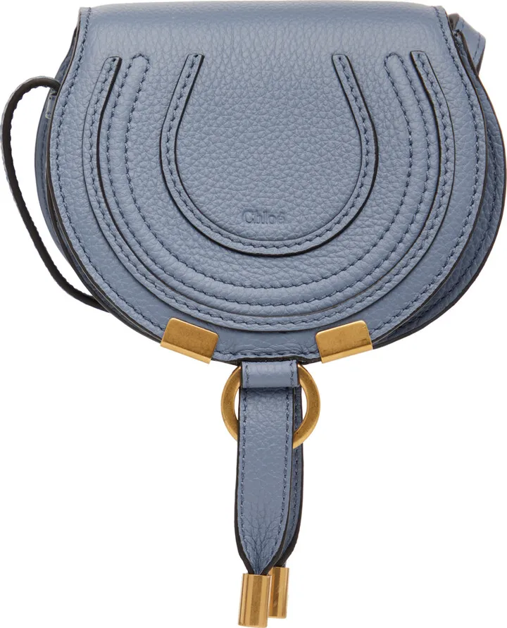 Chloé Blue Nano Marcie Saddle Bag