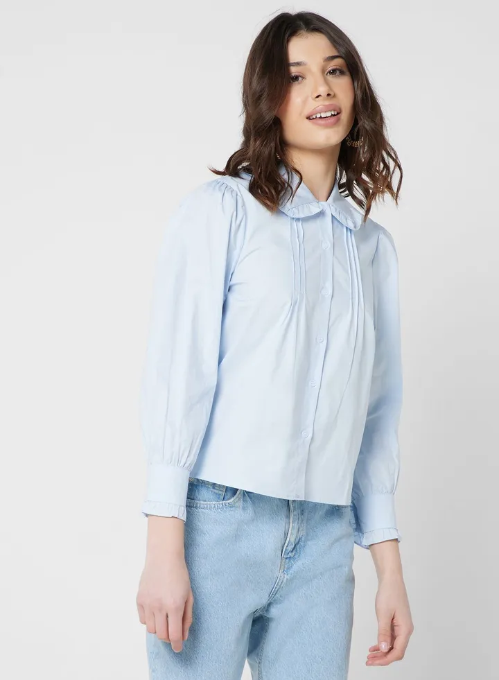 Ruffle Hem Detail Shirt