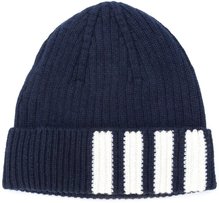 Cashmere Ribbed-Knit Beanie
