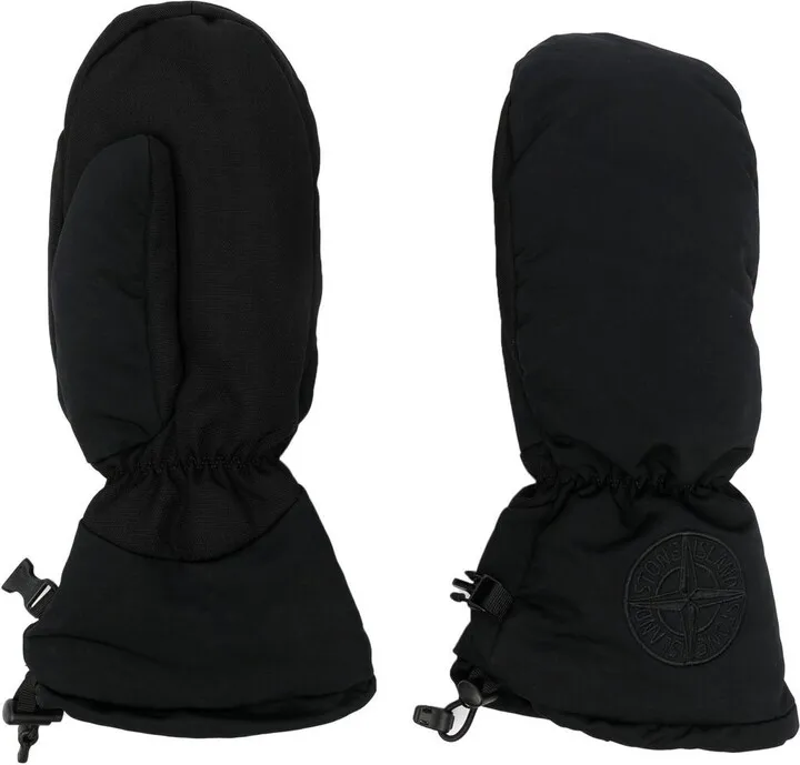 Logo-Embroidered Padded Gloves