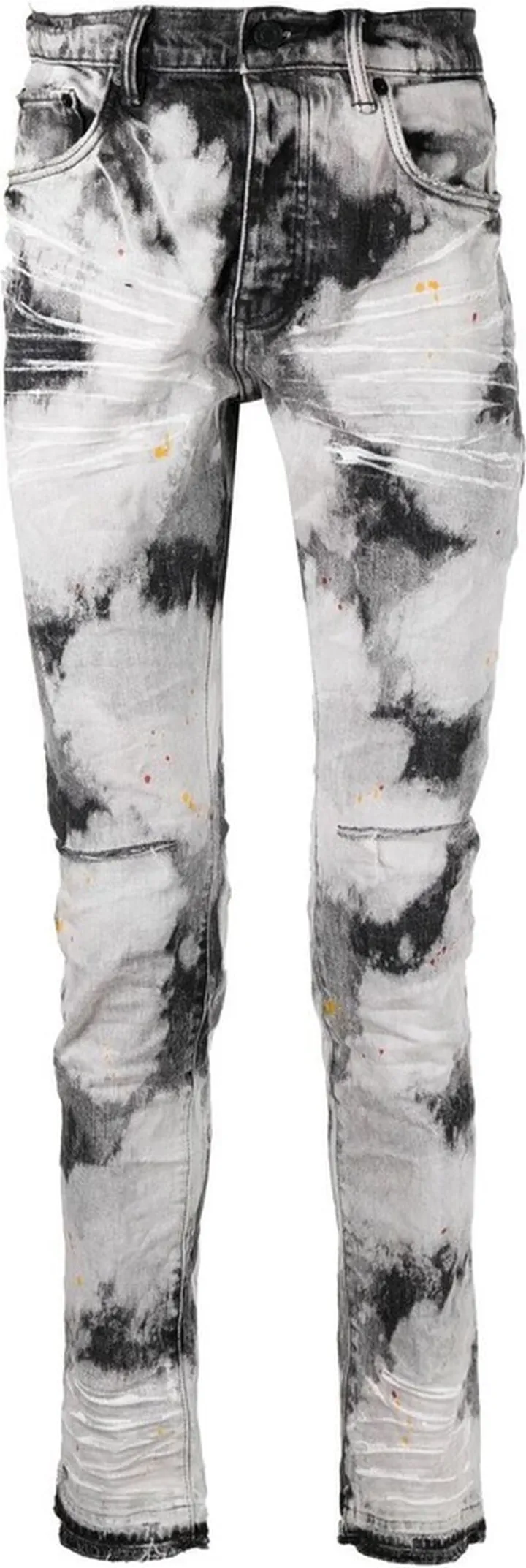 Bleached Tie-Dye Skinny Jeans