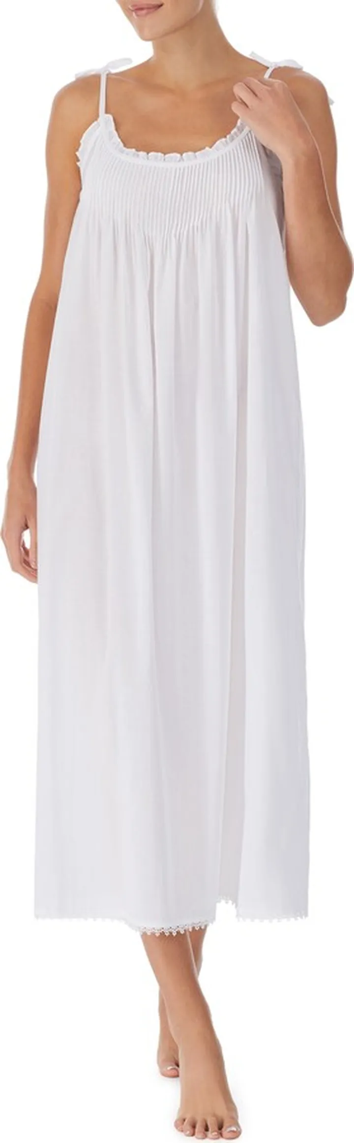 Tie Shoulder Cotton Ballet Nightgown