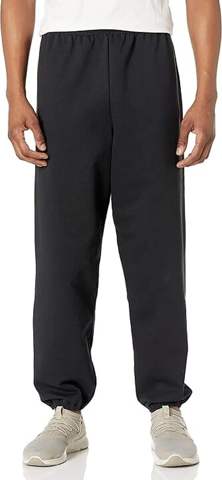 Hanes Men's EcoSmart Non-Pocket Sweatpant (Black) Clothing