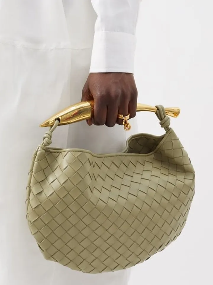 Sardine Intrecciato-leather Handbag
