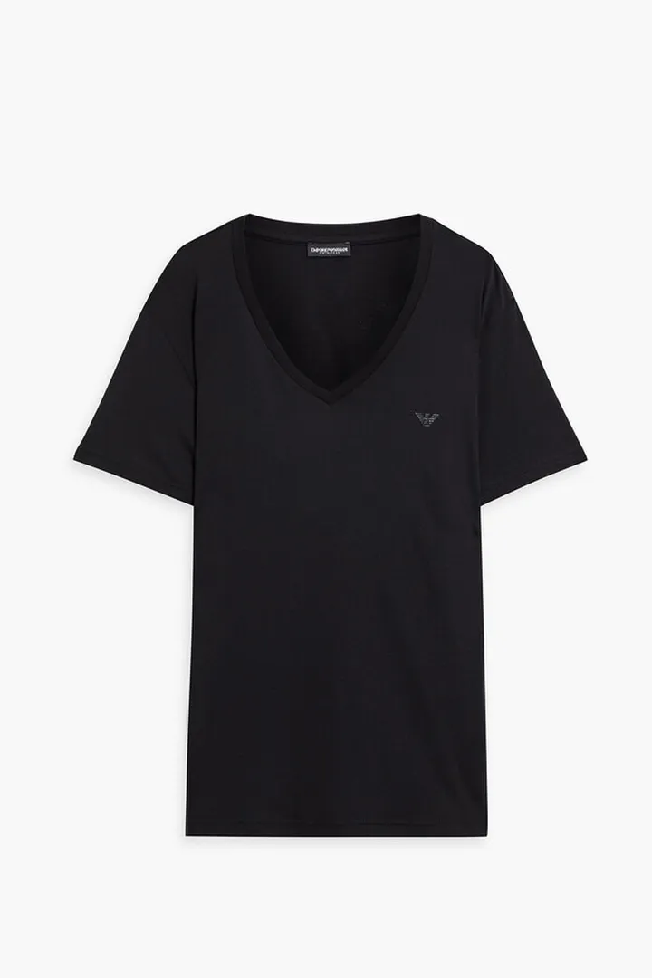 Printed cotton-jersey T-shirt