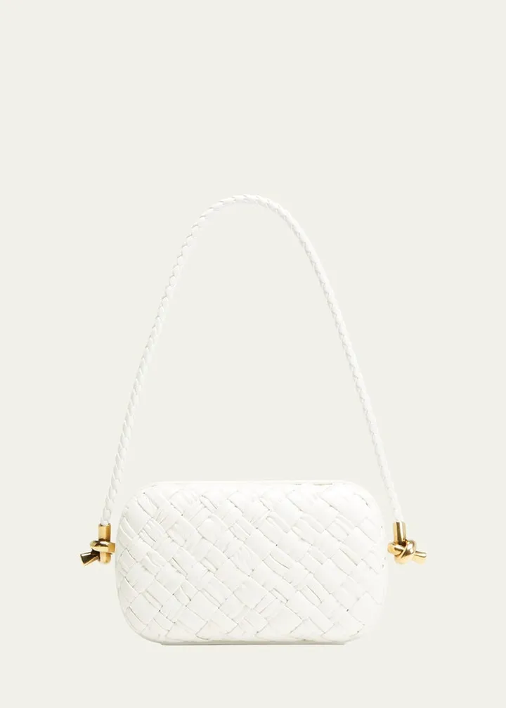 Knot Intrecciato Leather Shoulder Bag