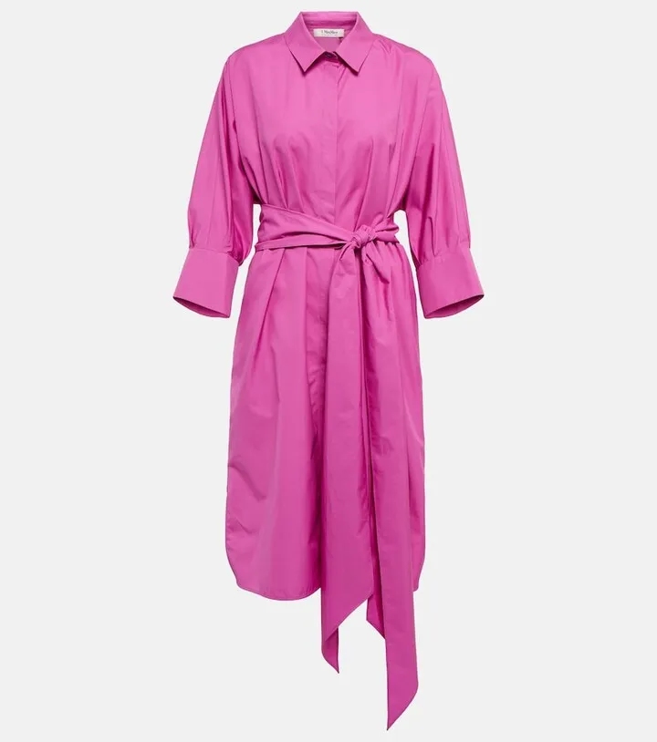 Tabata cotton poplin shirt dress