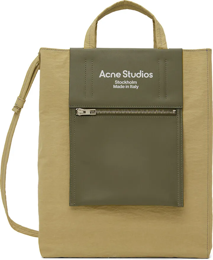 Acne Studios Khaki Shopper Tote