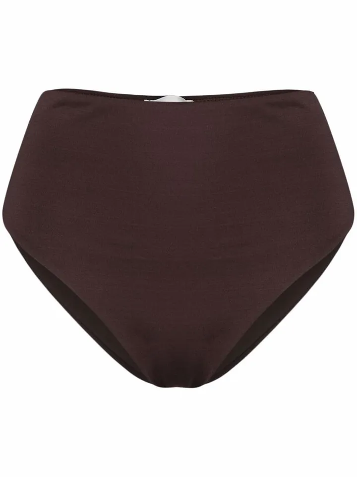 High-Waisted Slip-On Bikini Briefs