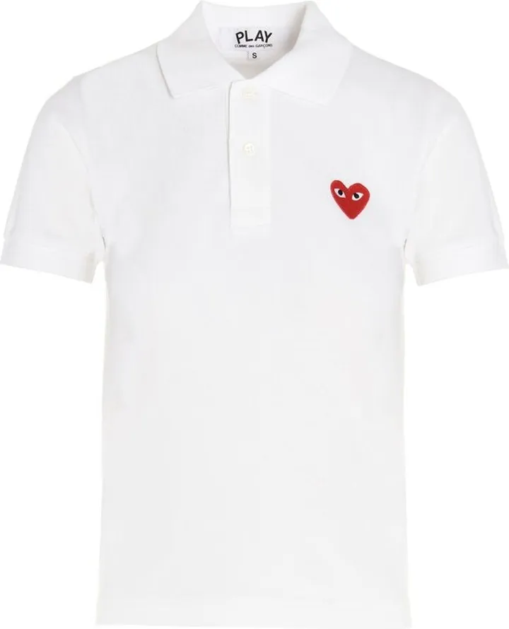 Comme des Garçons Play Heart Patch Polo Shirt