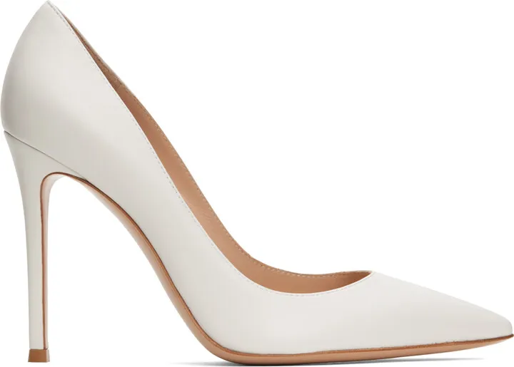 Gianvito Rossi White Gianvito 105 Heels