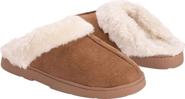 MUK LUKS Polysuede Clog (Caramel) Women's Shoes