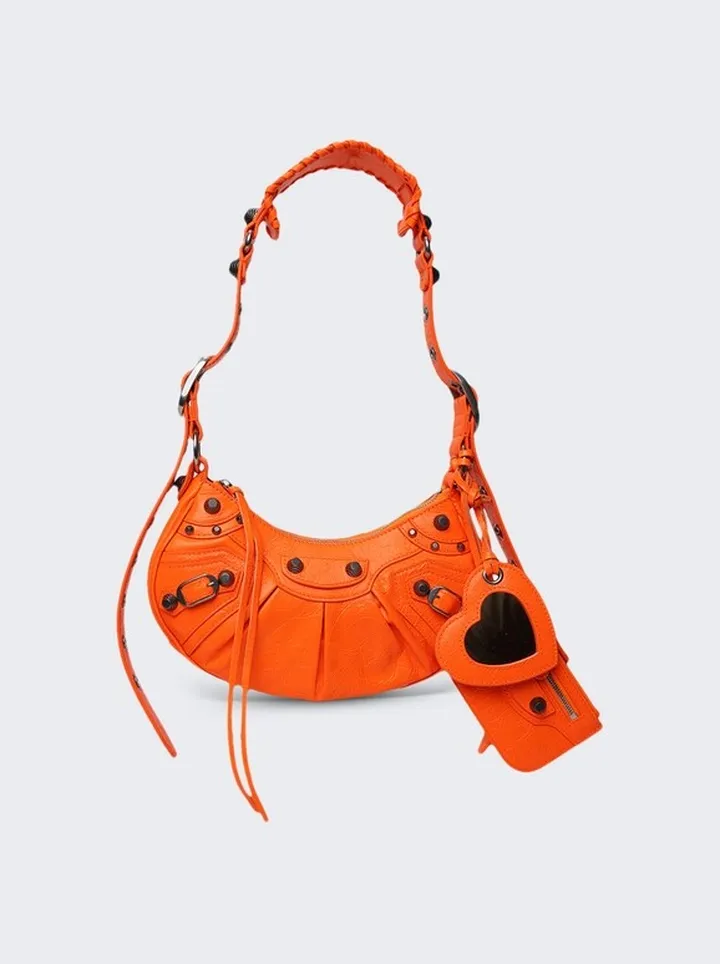 Le Cagole XS Shoulder Bag Fluorescent Orange