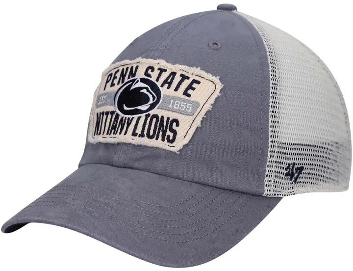 Men's Navy Penn State Nittany Lions Crawford Clean Up Trucker Snapback Hat