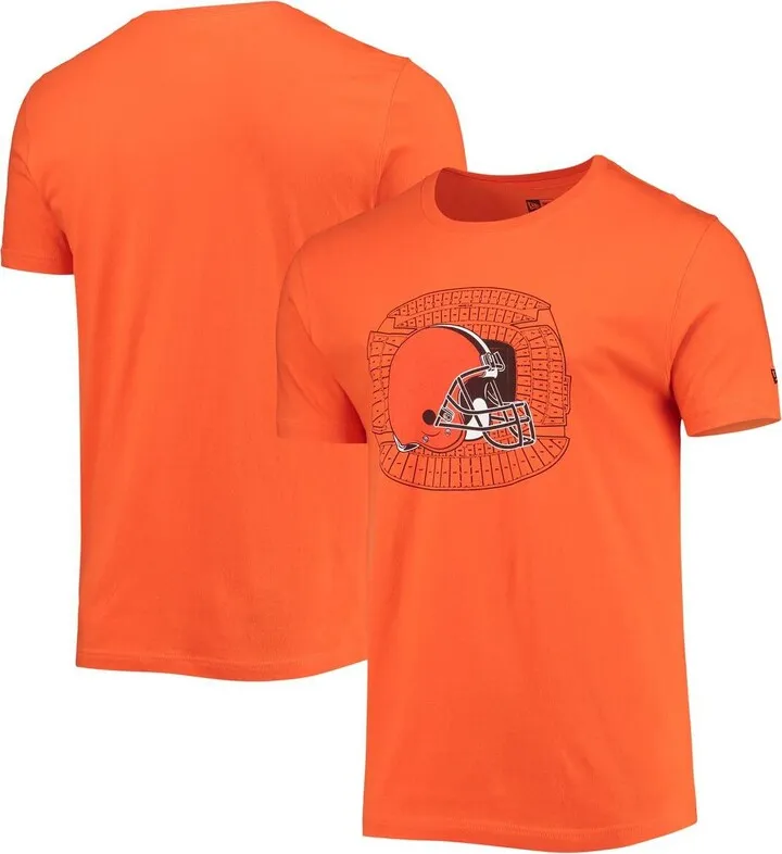 Men's New Era Orange Cleveland Browns Stadium T-shirt