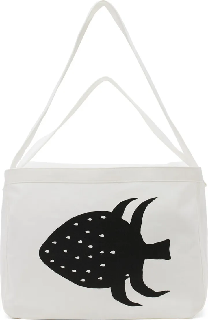 Comme des Garçons Shirt White Brett Westfall Edition Strawberry Tote