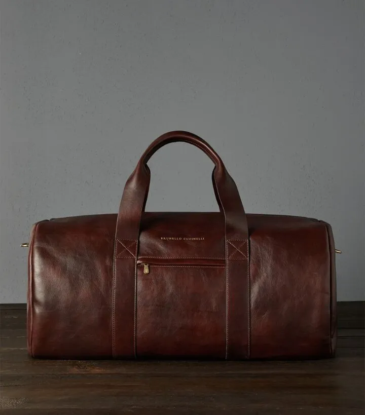 Brunello Cucinelli Leather Holdall
