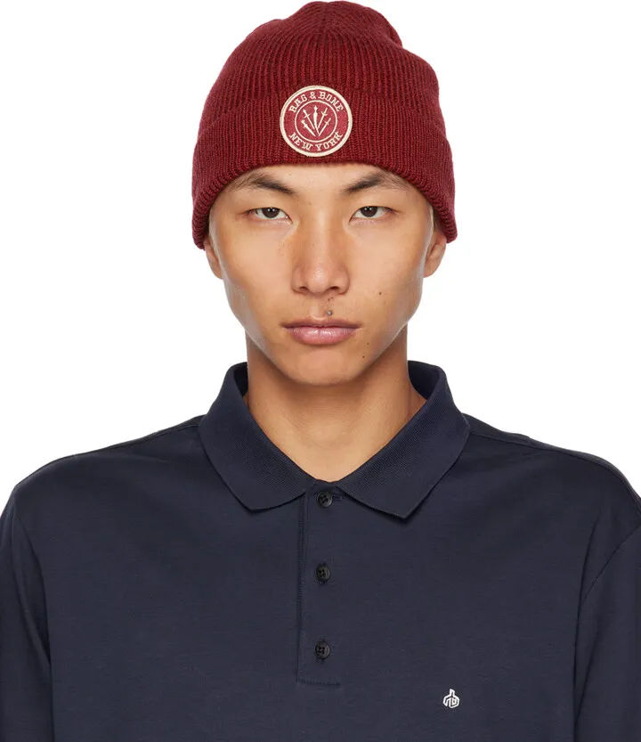 rag & bone Red Charlie Beanie