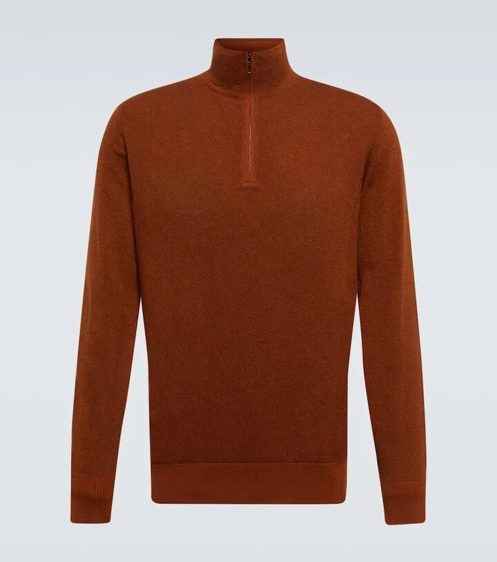 Roadster half-zip cashmere sweater