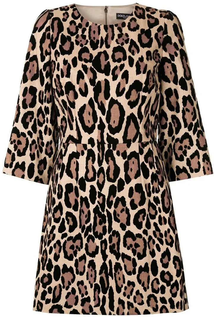Leopard-Print Mini Dress