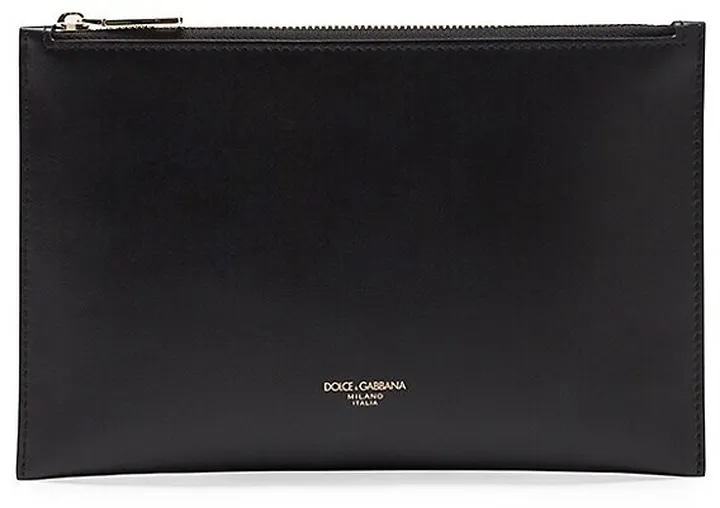 Flat Leather Crossbody Bag