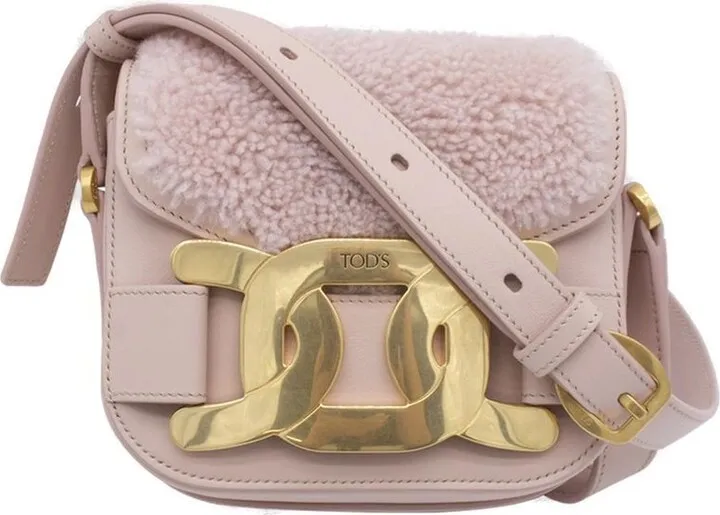 Tod's Logo-Engraved Foldover Top Crossbody Bag