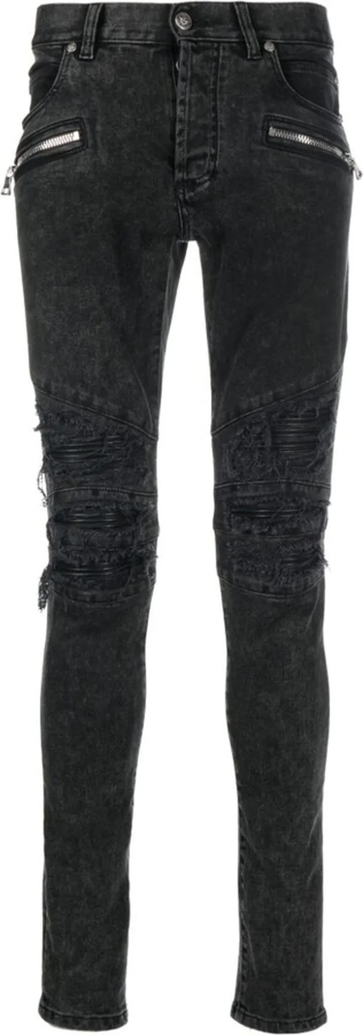 Raw-Cut Skinny Jeans