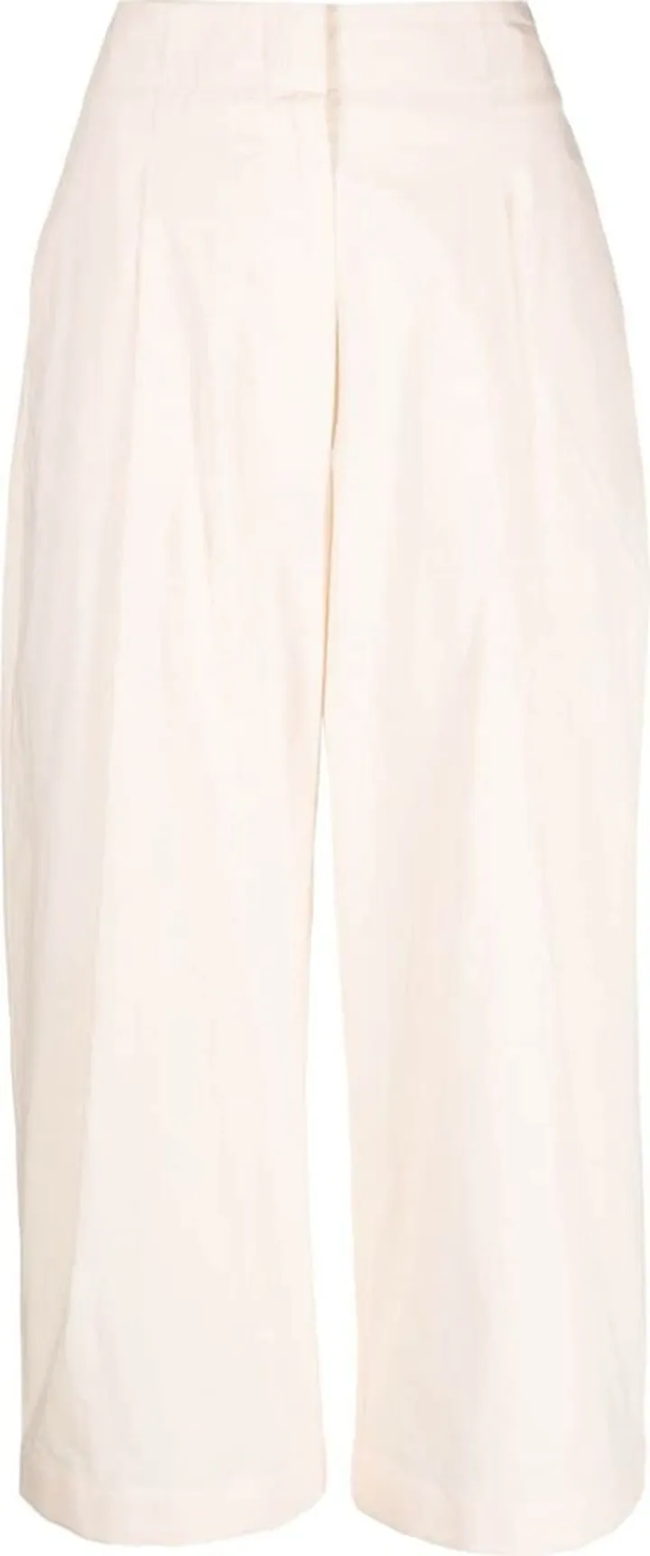 High-Waisted Cropped Trousers