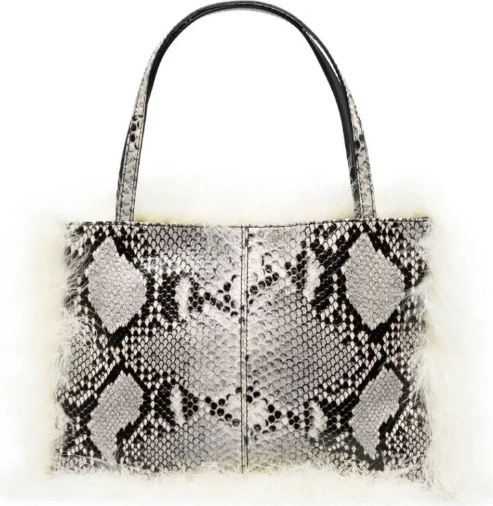 Suki snake-effect tote bag
