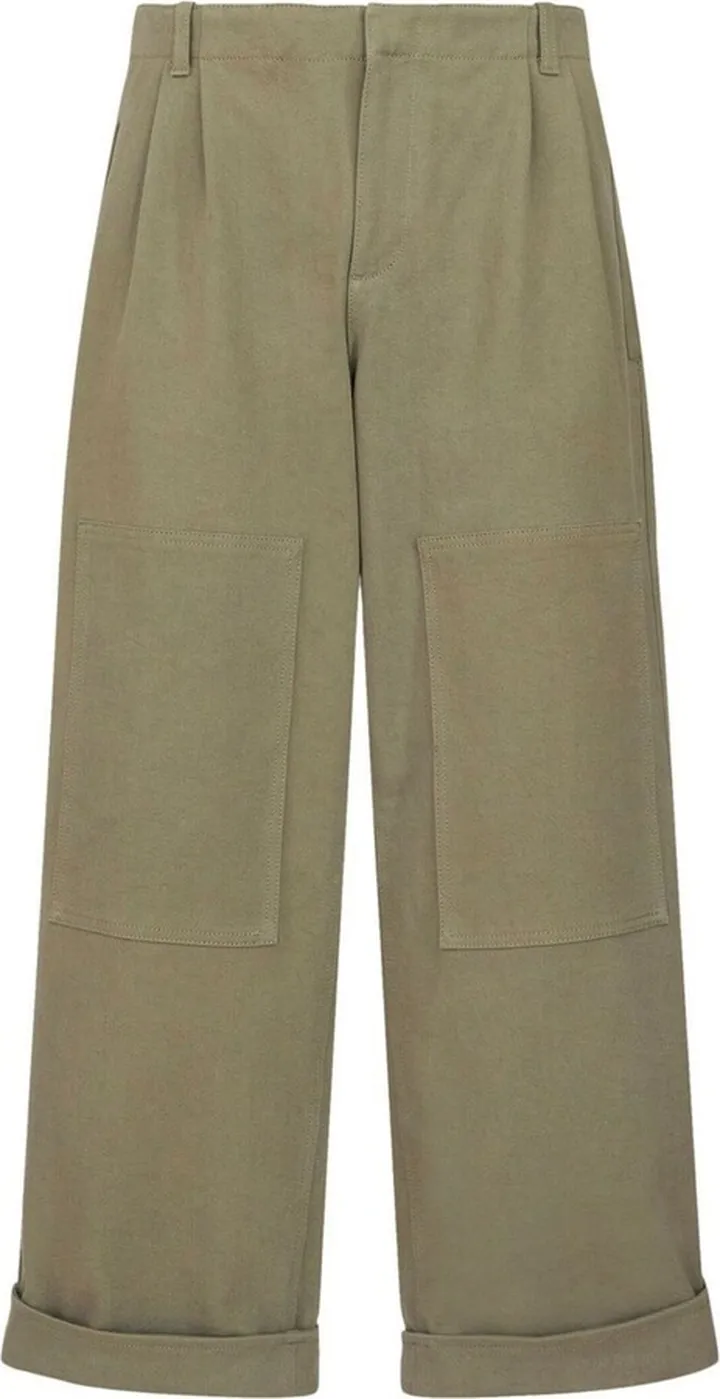 Wide-Leg Cropped Trousers