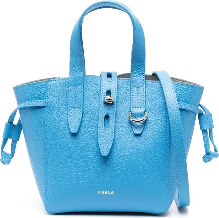 mini Net leather tote bag