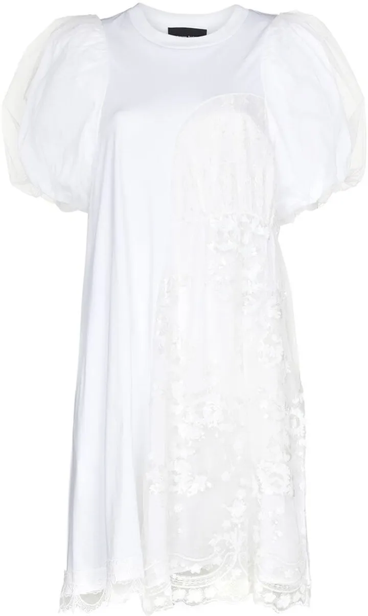 Sequin Embroidered Tulle Midi Dress