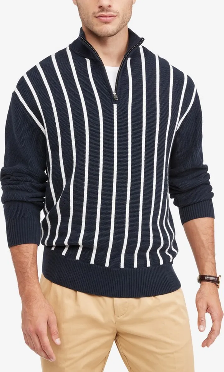 Tommy Hilfiger Men's Rory Quarter Zip Sweater