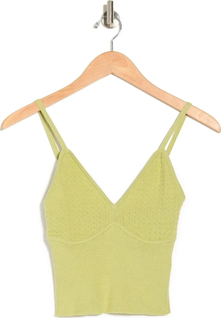 Point Her Out Corset Crop Sweater Camisole