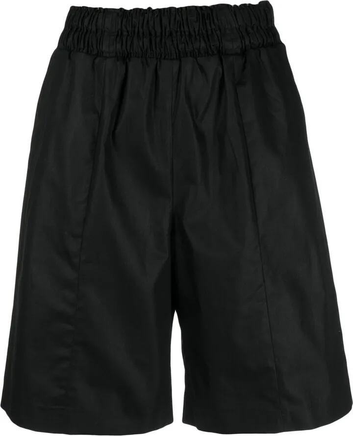 Knee-Length Cotton Shorts