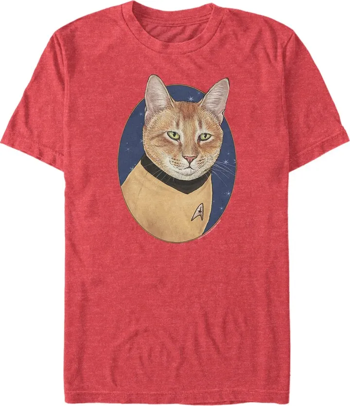 Star Trek Men's The Original Series Cat-Tain Kirk Short Sleeve T-Shirt