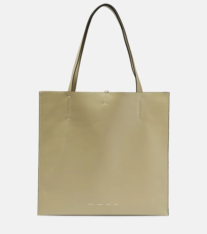 White Label Twin leather tote bag