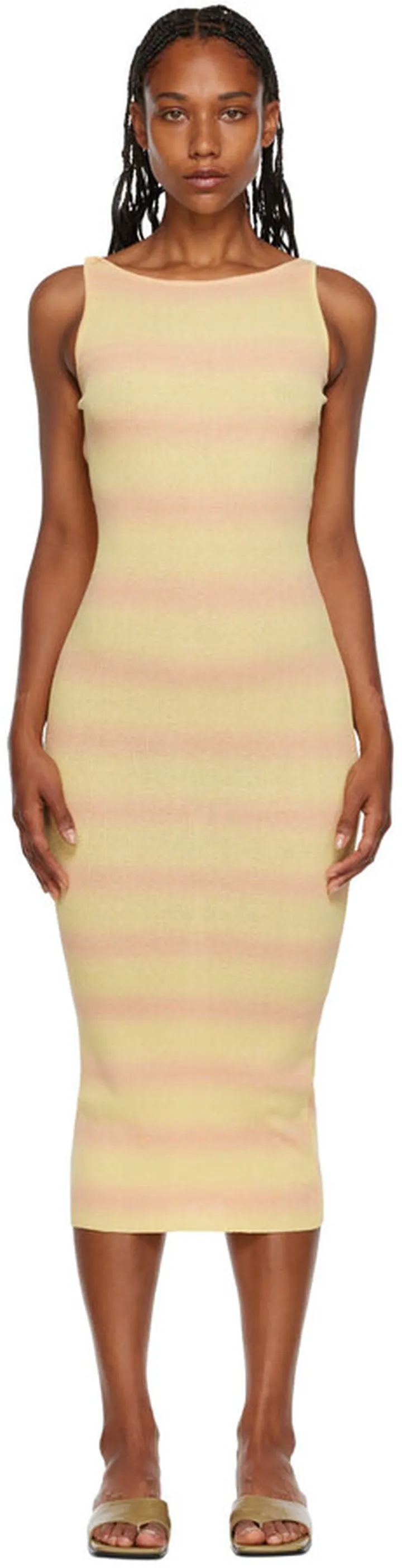 Paloma Wool Yellow Haya Midi Dress