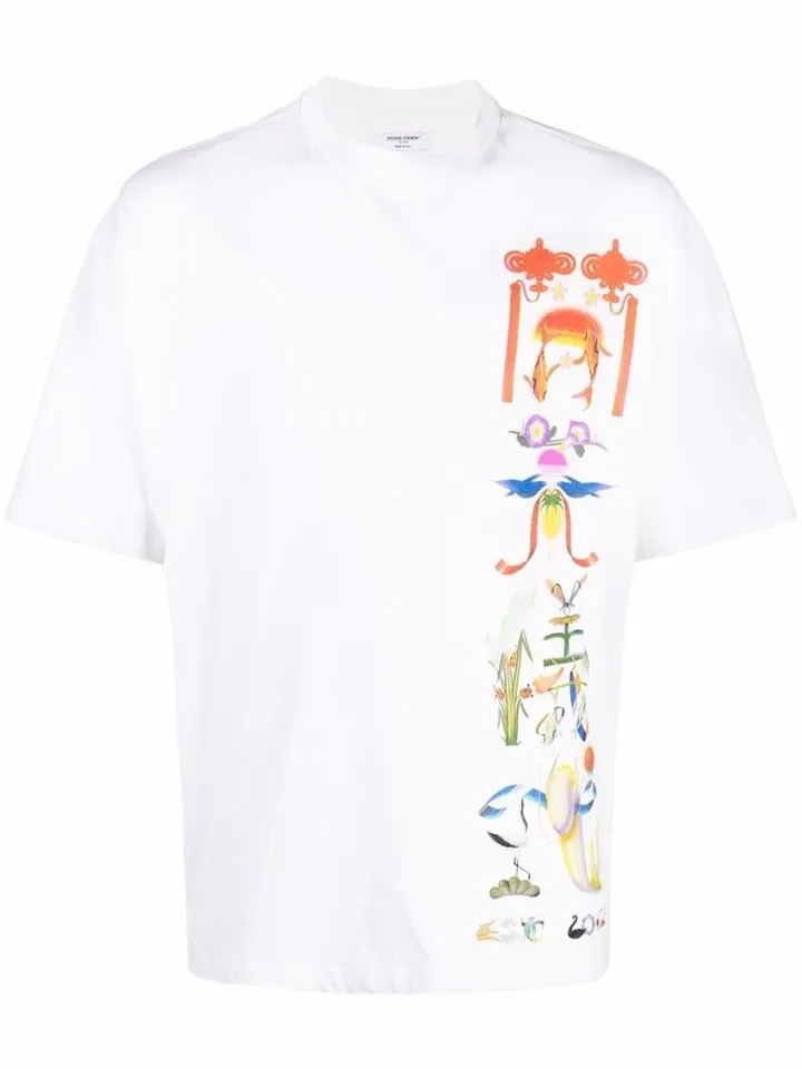 Chinese-print T-shirt