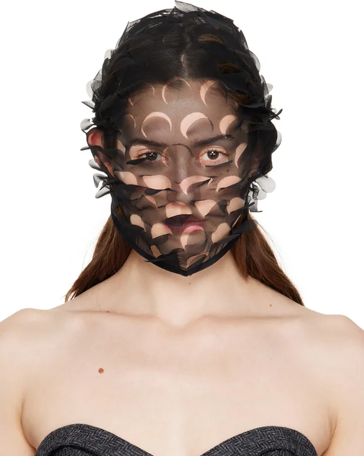 Maison Margiela Black Cutout Face Mask