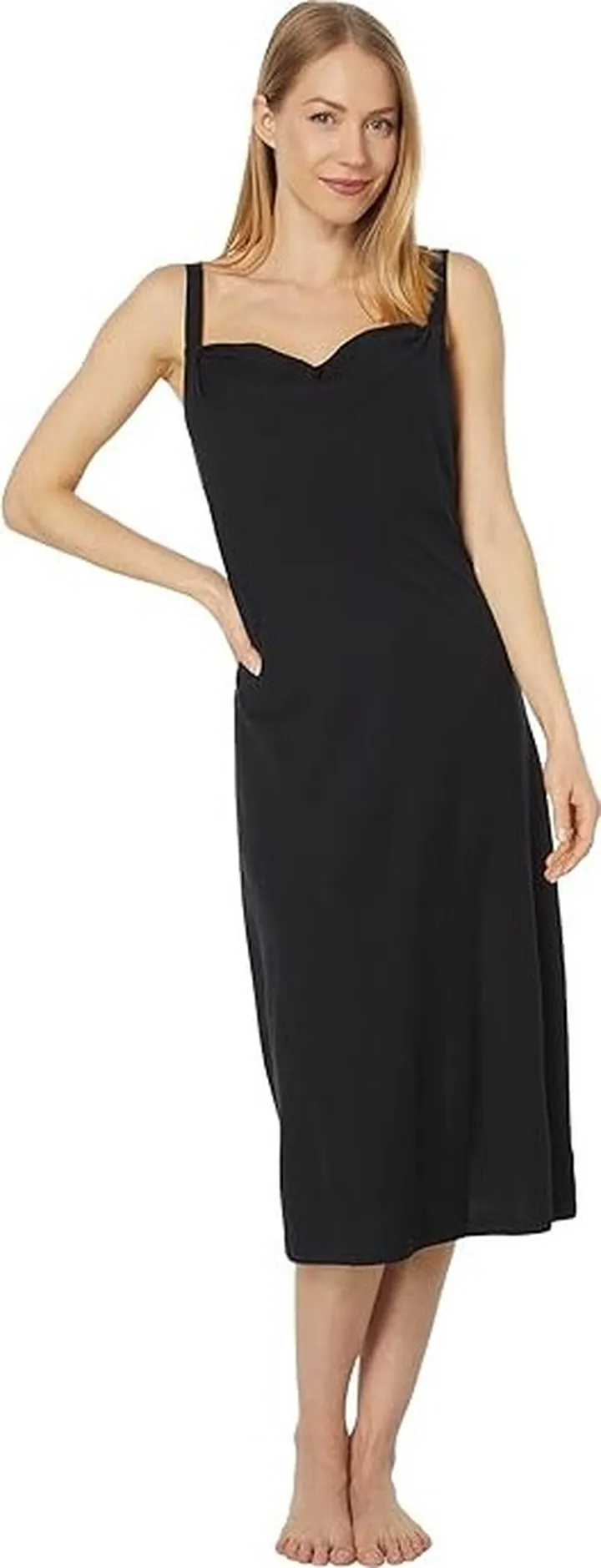 Skin Organic Pima Cotton Alexandria Chemise (Black) Women's Pajama